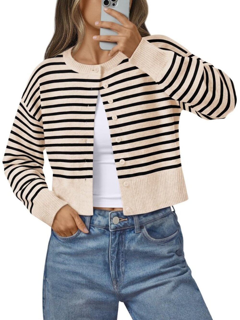 Womens Lightweight Cardigan Cropped Knit Fall Cute Sweaters 2026